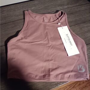 BuffBunny Dusty Rose Athletic Crop Top